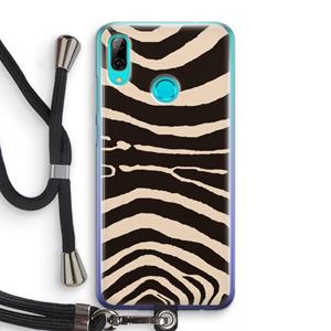 CaseCompany Arizona Zebra: Huawei P Smart (2019) Transparant Hoesje met koord