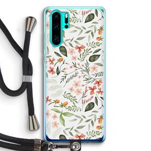 CaseCompany Sweet little flowers: Huawei P30 Pro Transparant Hoesje met koord