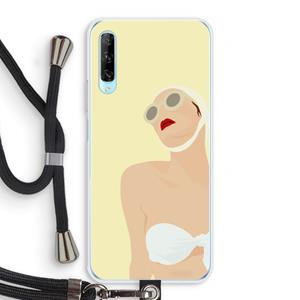 CaseCompany Summer: Huawei P Smart Pro Transparant Hoesje met koord