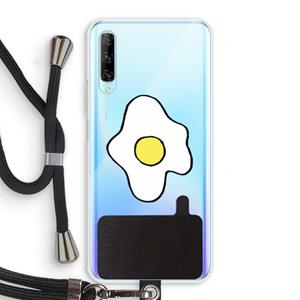 CaseCompany Spiegelei: Huawei P Smart Pro Transparant Hoesje met koord