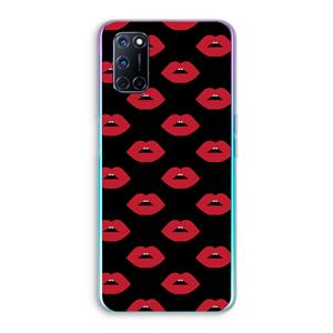 CaseCompany Lips: Oppo A92 Transparant Hoesje