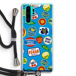 CaseCompany Fruitsticker: Huawei P30 Pro Transparant Hoesje met koord