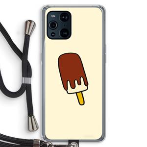 CaseCompany Frisco: Oppo Find X3 Pro Transparant Hoesje met koord