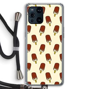 CaseCompany Yummy: Oppo Find X3 Pro Transparant Hoesje met koord
