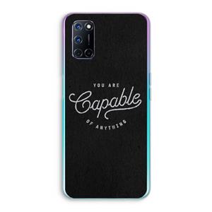 CaseCompany Capable: Oppo A92 Transparant Hoesje