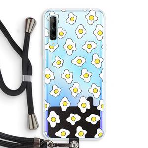 CaseCompany Spiegeleitjes: Huawei P Smart Pro Transparant Hoesje met koord