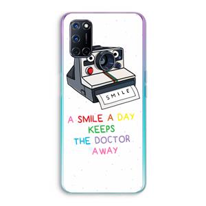 CaseCompany Smile: Oppo A92 Transparant Hoesje