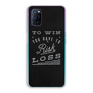 CaseCompany Risk loss: Oppo A92 Transparant Hoesje