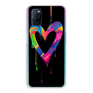 CaseCompany Melts My Heart: Oppo A92 Transparant Hoesje