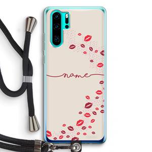 CaseCompany Kusjes: Huawei P30 Pro Transparant Hoesje met koord