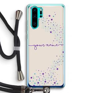 CaseCompany Sterren: Huawei P30 Pro Transparant Hoesje met koord