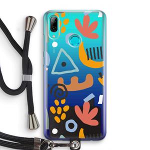 CaseCompany Abstract: Huawei P Smart (2019) Transparant Hoesje met koord
