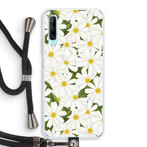 CaseCompany Summer Daisies: Huawei P Smart Pro Transparant Hoesje met koord