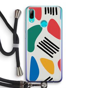CaseCompany Illustratieve pop 1: Huawei P Smart (2019) Transparant Hoesje met koord
