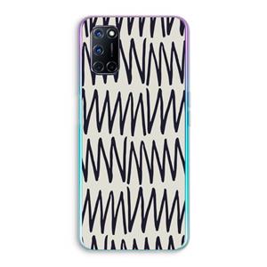 CaseCompany Marrakech Zigzag: Oppo A92 Transparant Hoesje