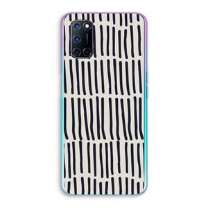 CaseCompany Moroccan stripes: Oppo A92 Transparant Hoesje