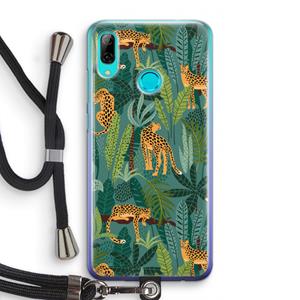 CaseCompany Luipaard 2: Huawei P Smart (2019) Transparant Hoesje met koord