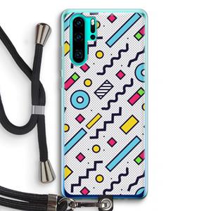 CaseCompany 8-bit N°8: Huawei P30 Pro Transparant Hoesje met koord