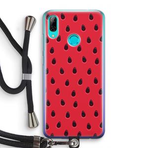 CaseCompany Watermelon: Huawei P Smart (2019) Transparant Hoesje met koord