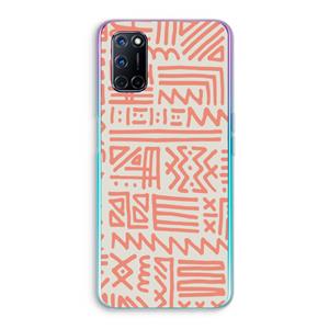 CaseCompany Marrakech Pink: Oppo A92 Transparant Hoesje