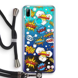 CaseCompany Pow Smack: Huawei P Smart (2019) Transparant Hoesje met koord