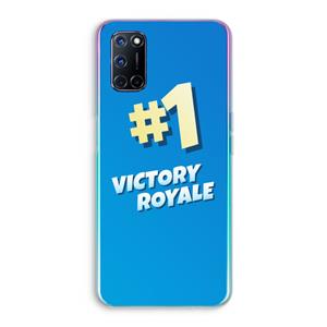 CaseCompany Victory Royale: Oppo A92 Transparant Hoesje