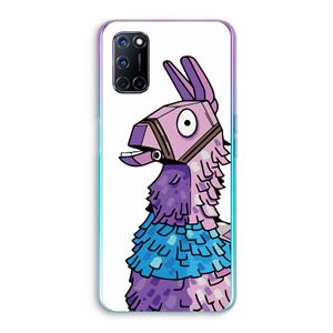 CaseCompany Lama: Oppo A92 Transparant Hoesje