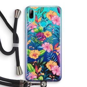 CaseCompany Tropisch 2: Huawei P Smart (2019) Transparant Hoesje met koord