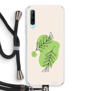 CaseCompany Beleaf in you: Huawei P Smart Pro Transparant Hoesje met koord