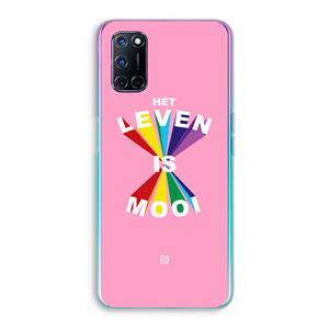 CaseCompany Het Leven Is Mooi: Oppo A92 Transparant Hoesje