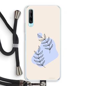 CaseCompany Leaf me if you can: Huawei P Smart Pro Transparant Hoesje met koord