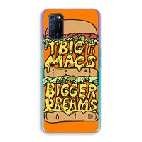 CaseCompany Big Macs Bigger Dreams: Oppo A92 Transparant Hoesje