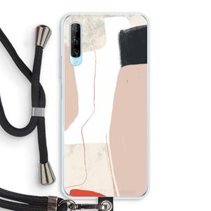CaseCompany Lava: Huawei P Smart Pro Transparant Hoesje met koord
