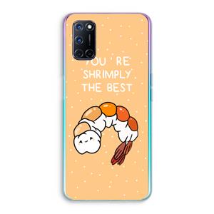 CaseCompany You're Shrimply The Best: Oppo A92 Transparant Hoesje