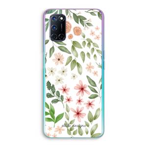 CaseCompany Botanical sweet flower heaven: Oppo A92 Transparant Hoesje