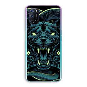 CaseCompany Cougar and Vipers: Oppo A92 Transparant Hoesje
