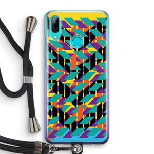 CaseCompany Skew Bee 1: Huawei P Smart (2019) Transparant Hoesje met koord