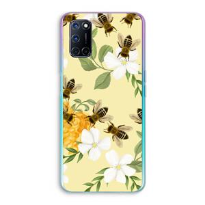 CaseCompany No flowers without bees: Oppo A92 Transparant Hoesje