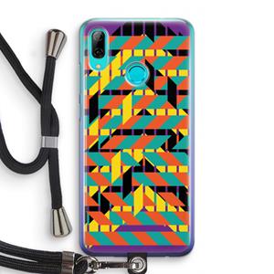 CaseCompany Skew Bee 2: Huawei P Smart (2019) Transparant Hoesje met koord