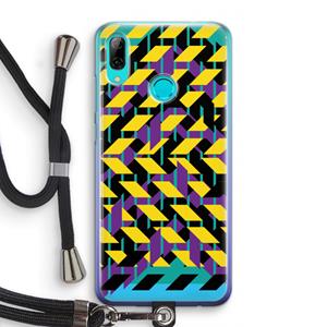 CaseCompany Skew Bee 3: Huawei P Smart (2019) Transparant Hoesje met koord