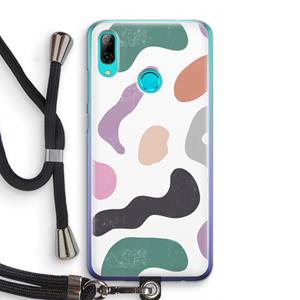 CaseCompany Memphis Shapes: Huawei P Smart (2019) Transparant Hoesje met koord