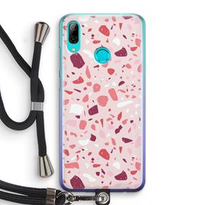 CaseCompany Terrazzo N°15: Huawei P Smart (2019) Transparant Hoesje met koord