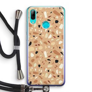 CaseCompany Terrazzo N°17: Huawei P Smart (2019) Transparant Hoesje met koord