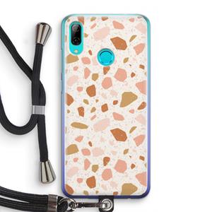 CaseCompany Terrazzo N°18: Huawei P Smart (2019) Transparant Hoesje met koord