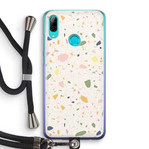 CaseCompany Terrazzo N°21: Huawei P Smart (2019) Transparant Hoesje met koord