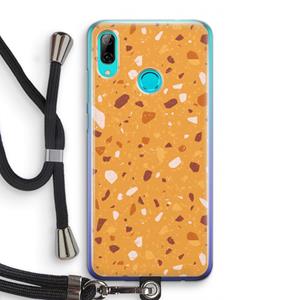 CaseCompany Terrazzo N°24: Huawei P Smart (2019) Transparant Hoesje met koord