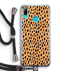 CaseCompany Panter: Huawei P Smart (2019) Transparant Hoesje met koord