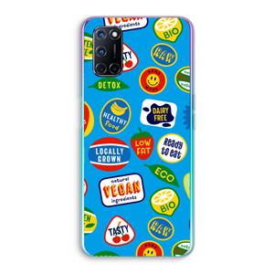 CaseCompany Fruitsticker: Oppo A92 Transparant Hoesje