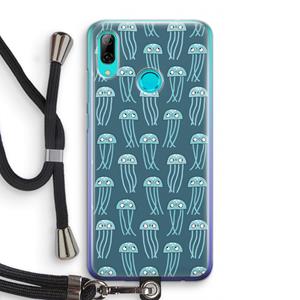 CaseCompany Kwallie: Huawei P Smart (2019) Transparant Hoesje met koord