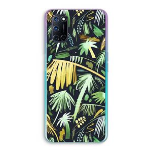 CaseCompany Tropical Palms Dark: Oppo A92 Transparant Hoesje